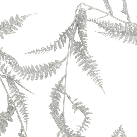 Гирлянда декоративная Atmosphera мелкие листья 180 см серебро 192028