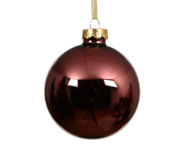 Шар елочный 6 см maroon 100330 Kmg