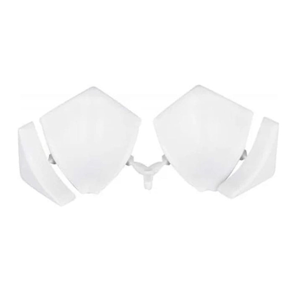 Комплектующие к плинтусу для столешницы Идеал (набор из 5 эл. во флоупаке) 001 Белый