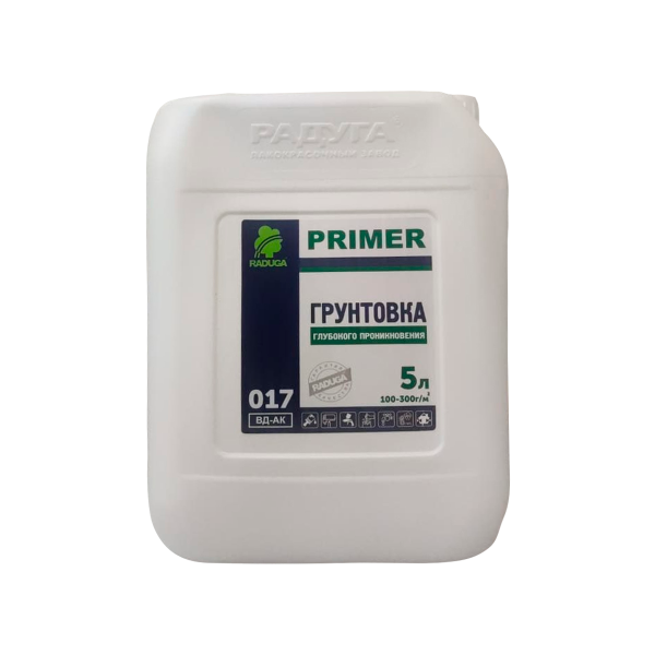 Грунтовка глубокого проникновения "Радуга-017" акриловая 5 л