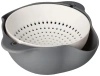 Миска-дуршлаг DH 28,5 см пластик серый DH3437-A