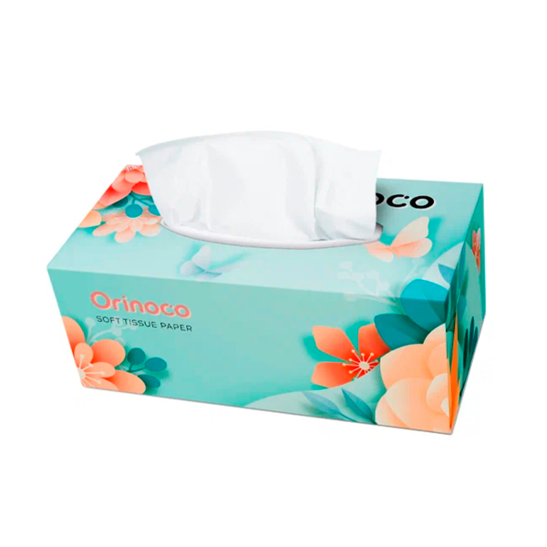 Салфетки бумажные Orinoco 2-х слойные в картонной коробке 200шт FH200BA157