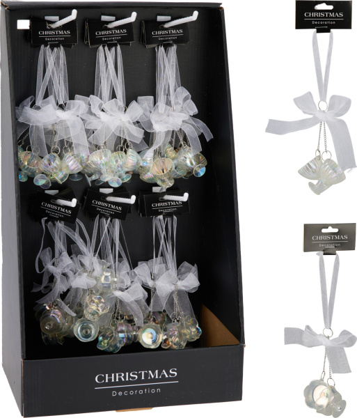 Украшение подвесное Бокал на ленте 2 вида в ассортименте CAA820520 К