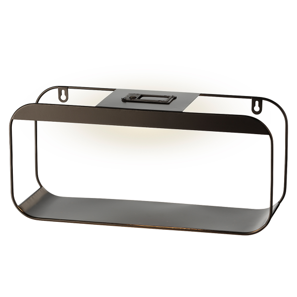 Полка настенная с светильником от солнечной батарее, 12х40х19,5 см. 898648 Kmg