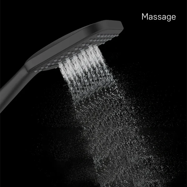 Лейка для душа, черная матовая, 3F, Ideal Spa, Milardo, ILS3FBSM18