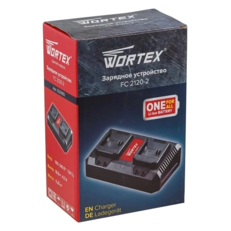 Зарядное устройство WORTEX FC 2120-2 ALL1, арт.0329183