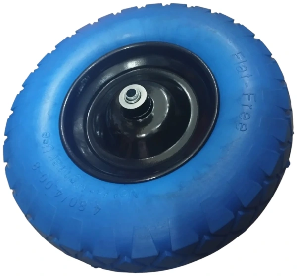 Колесо TULEX 4.00-8 PU цельнолитое (d:12 мм)