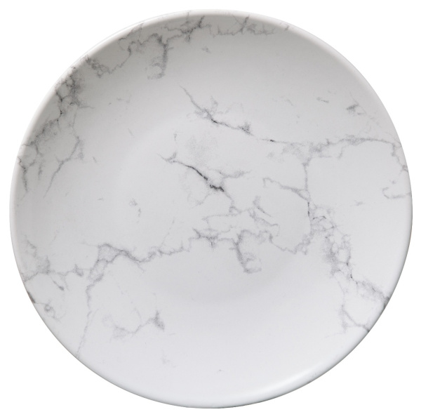 Тарелка десертная SG GEOM HYGGE MARBRE 19 см белый 154727A