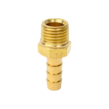 Соединение нар. резьба 1/4" х елочка 12 мм (латунь) ECO