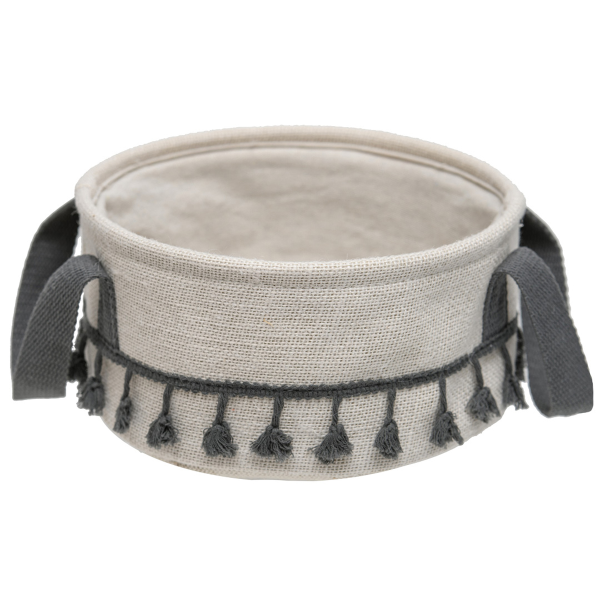 Корзина стеллажная с ручками Handy Home Кантри D25 см, пепельный LIS-88M