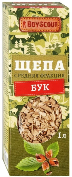 Щепа для копчения "Бук", 1л., BoyScout