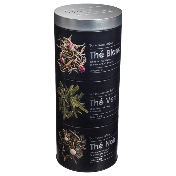 Коробка для чая 5Five 26,3х10,8 см 3 части по 200 гр  металл 136300