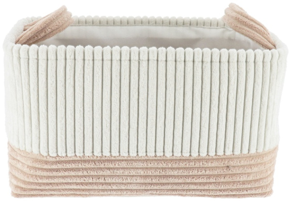 Корзина для хранение Tendance прямоугольная 33х26х20 см белый/бежевый 84212161