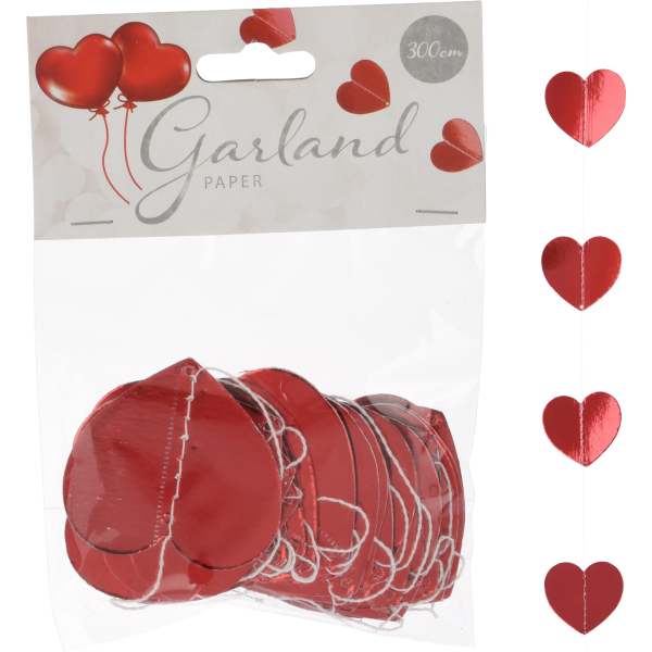 Гирлянда праздничная HEARTSHAPE 300 см 491007740 К