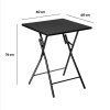 Стол складной 5Five 60х60х76 см черный 114264A