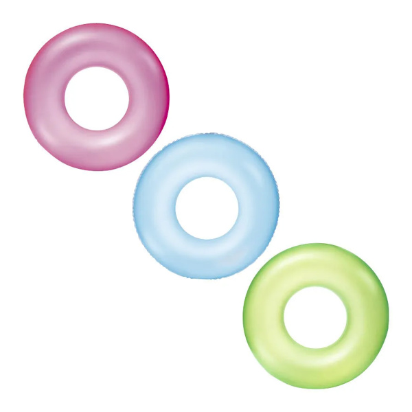 Круг для плавания BESTWAY Frosted Neon 76 см 3-6 лет 2 цвета в ассорт.36024