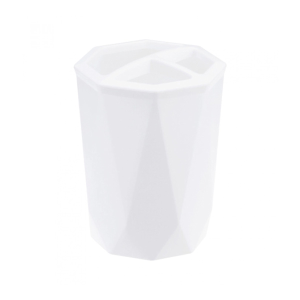 Подставка для зубных щеток ПРИЗМА   Белый