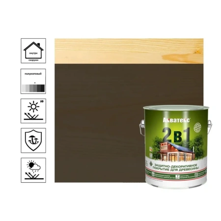 Текстурное покрытие - Акватекс (2,7 л) - венге