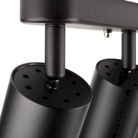 Свет-к накладной, Arton, поворотный цилиндр 55х100х500мм 4хGU10 алюминий черный, 59936 4, Ritter 599