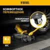 Домкрат гидравлический подкатной с фиксатором, 2 т, 130-330 мм, в кейсе// Denzel
