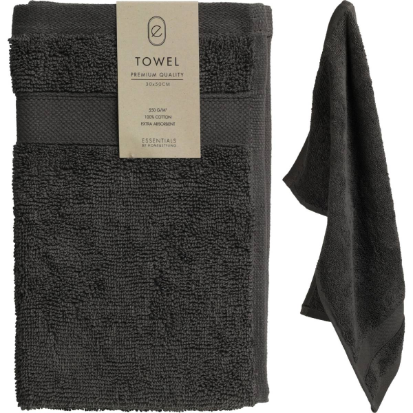 Полотенце махровое 30х50 см антрацит HD1001020 К Полотенце махровое 30х50 см антрацит HD1001020 К