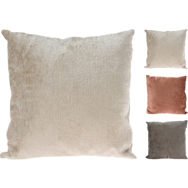 Подушка декоративная 45х45 см вельвет 3 цвета в ассортименте AAE821060 К