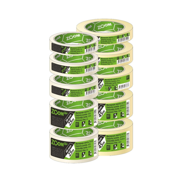Лента малярная белая 48мм x 45м ZOOM_(7276)