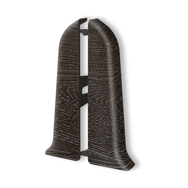 Торцевые (пара) для плинтуса 55мм "Идеал Классик", 303 Венге темный