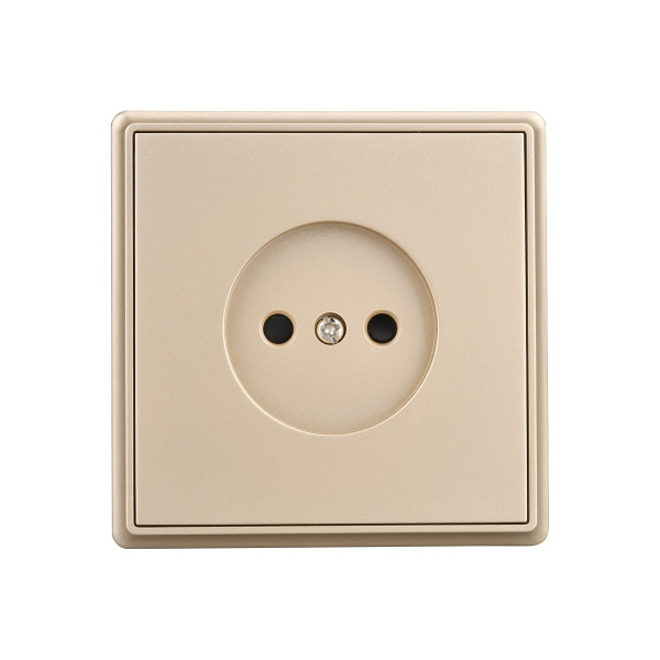 Розетка Brilliant E2-108-2 б/з золото