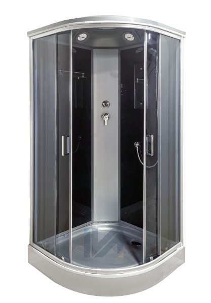 Душевая кабина IVA SC09CTG 900*900*2150 низкий серый поддон,тонированное стекло