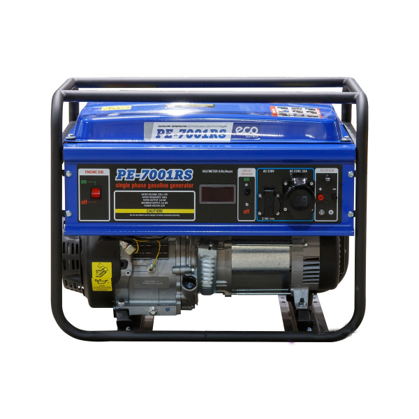 Генератор бензиновый ECO PE-7001RSECO PE-7001RS (5.5 кВт, 230 В, бак 25.0 л, вес 70 кг)