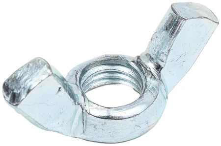 Гайка М10 барашковая, цинк, DIN 315 (4 шт в зип-локе) STARFIX