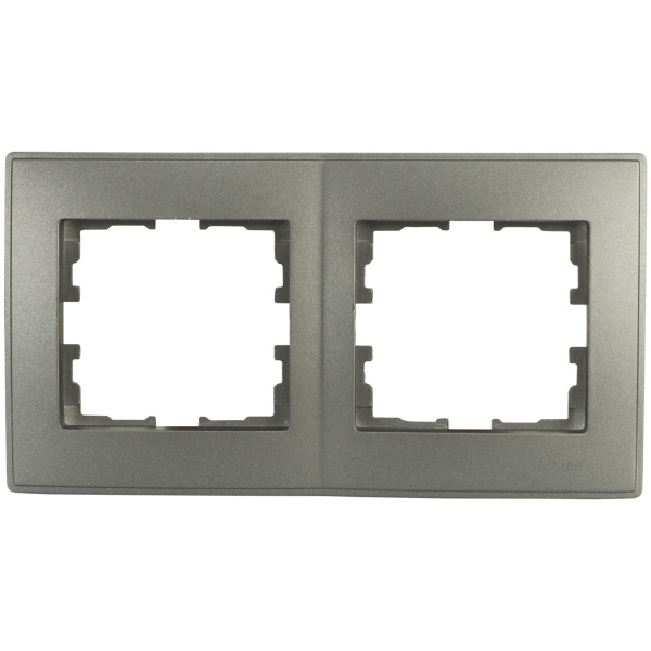 Рамка LESYA 705-4100-147  2-ая горизантальная черный графит матовый