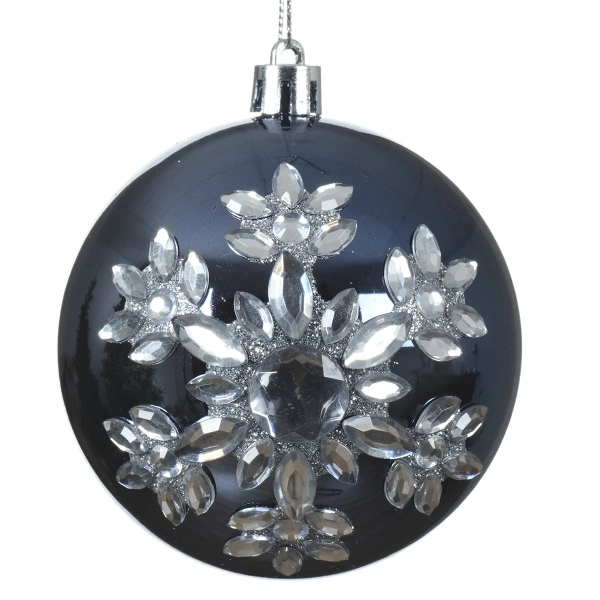 Шар елочный 8 см Бриллиантовая снежинка 021350 Kmg