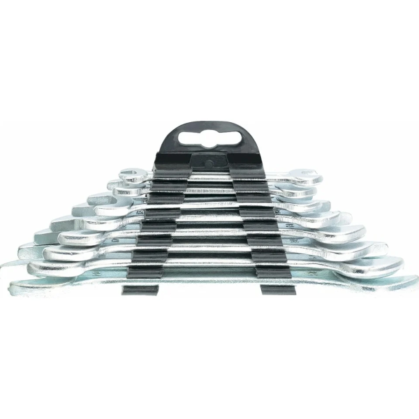 Набор ключей рожковых, 6 х 22 мм, 8 шт., хромированные// SPARTA