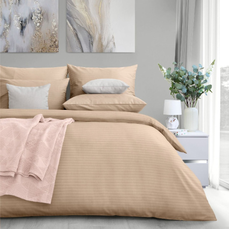 Комплект постельного белья Verossa Stripe Bronze семейный нав 50х70х2шт 70х70х2шт 747406