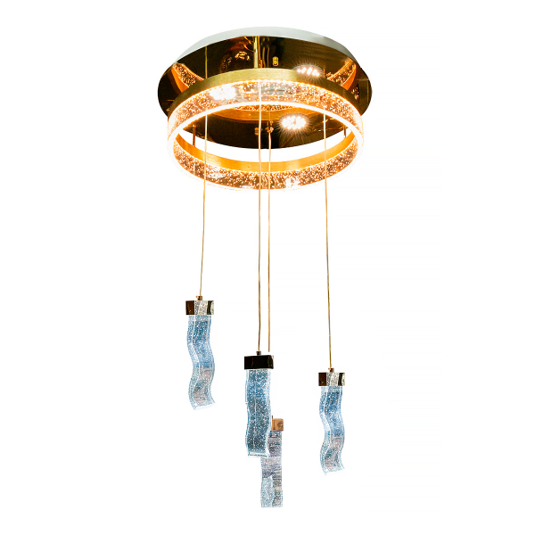 Люстра LED 5910-4 47Вт  - 450мм Золото