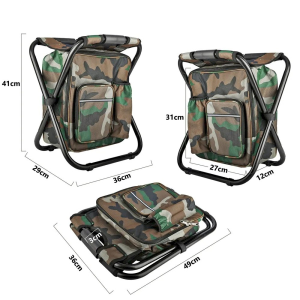 Стульчик походный с рюкзаком хаки 6928 CN