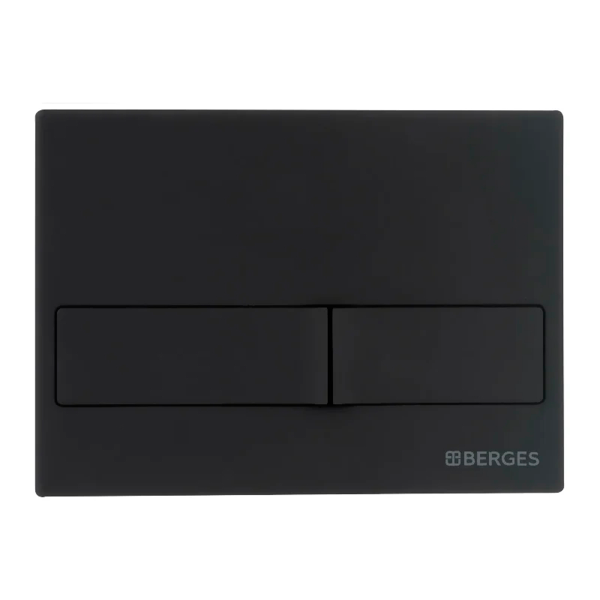 Кнопка BERGES для инсталляции NOVUM L5 Soft Touch черная
