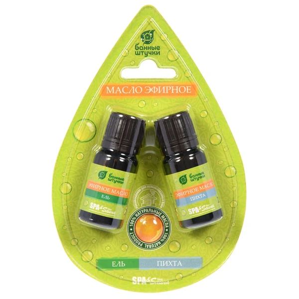 Набор эфирных масел в блистере Банные штучки, 2х10 мл Ель и пихта 32287