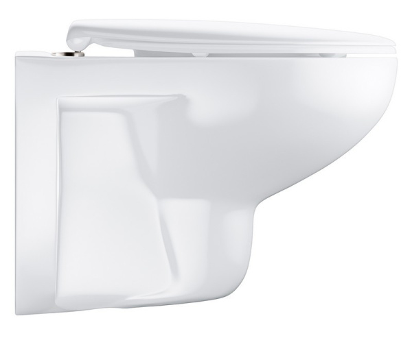Унитаз подвесной безободковый Grohe 39351000 bau ceramic в комплекте с сиденьем, микролифт Унитаз подвесной безободковый Grohe 39351000 bau ceramic в комплекте с сиденьем, микролифт