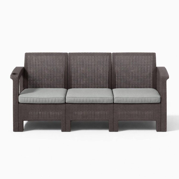 Диван 3-х местный с подушкой венге, 181х70х80 см, TX-T020C CN