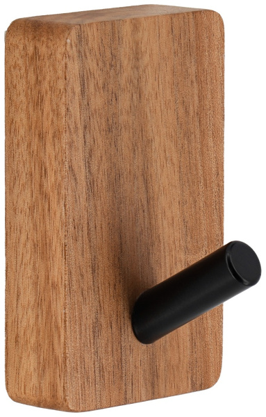 Крючок для ванной комнаты Tendance BLACK/ACACIA 4,8х8х4,6 см 9082167