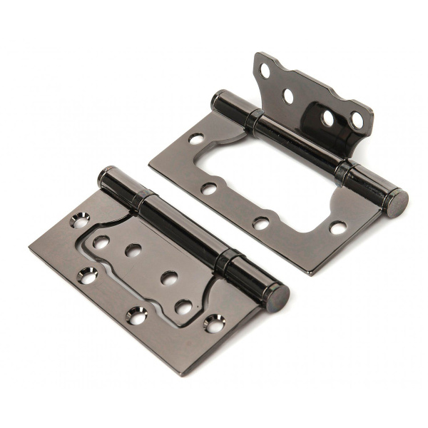 Петля универсальная накладная "бабочка"черный никель DUET F-100*75*2.5 BN(блистер),(2шт/уп,50уп/кор)