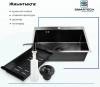 Мойка врезная SMARTECH BLACK ДЕКОР 600x450x225