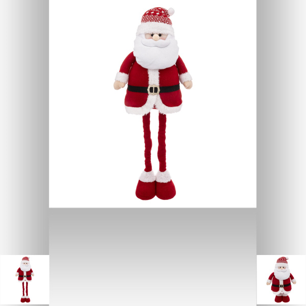 Фигура декоративная Feeric Санта на вытянутых ножках 78 см 183301