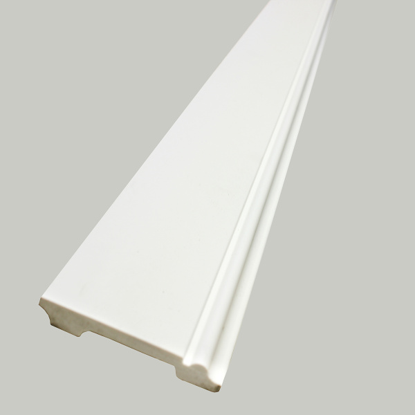 Плинтус напольный ударопрочный UHD01/80, белый, L2.4м (в коробке 11шт)