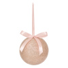 Шар елочный Atmosphera 7,5 см с бантом, розовый 207683