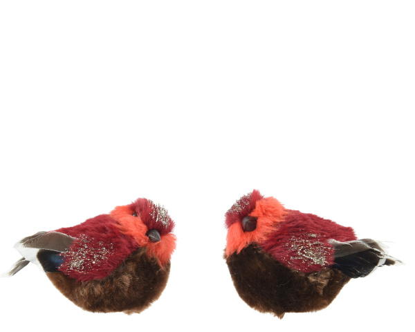 Фигура декоративная Bird с блестками red 724199 Kmg