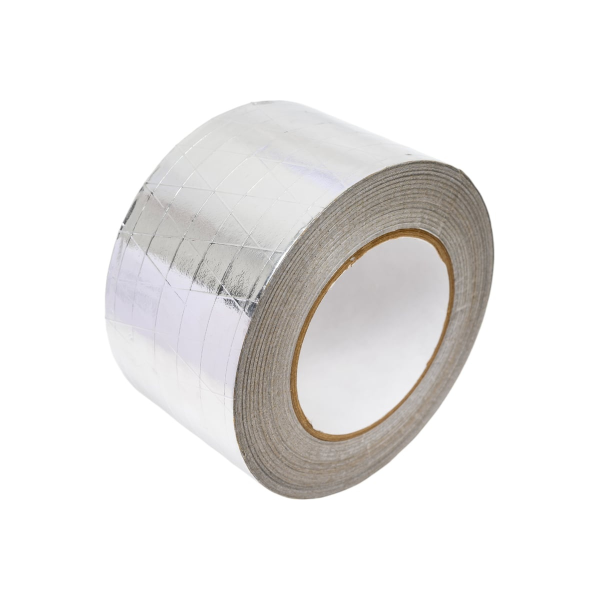 Лента алюминиевая клейкая армированная 75мм х 40м, арт.SMP-55586-1